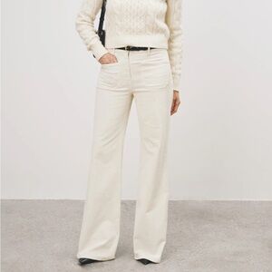 Nili Lotan - Florence flared jeans in cream wash